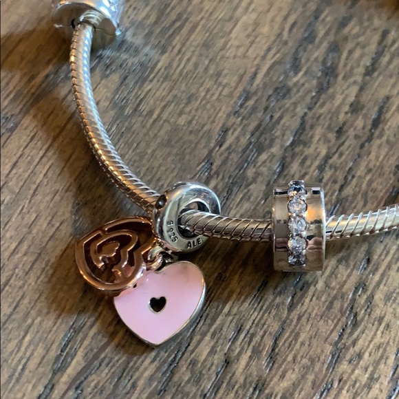 PANDORA Fun In Love Bracelet Gift Set Rose 7.5” - Picture 6 of 8